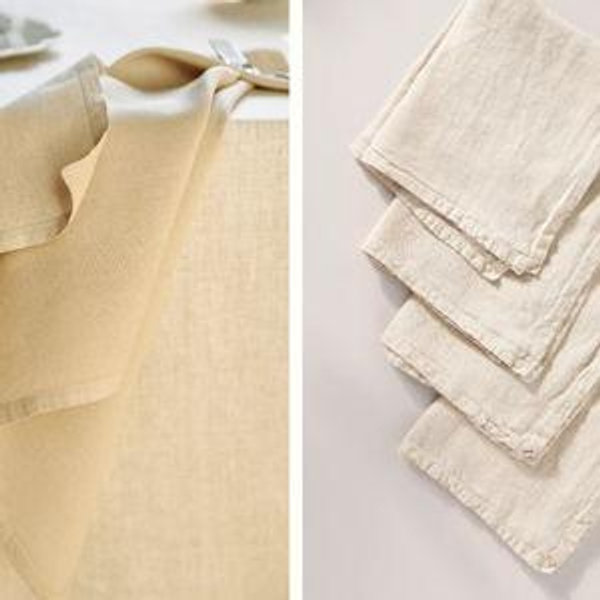 Edison Portuguese Linen Napkins, Set of 4