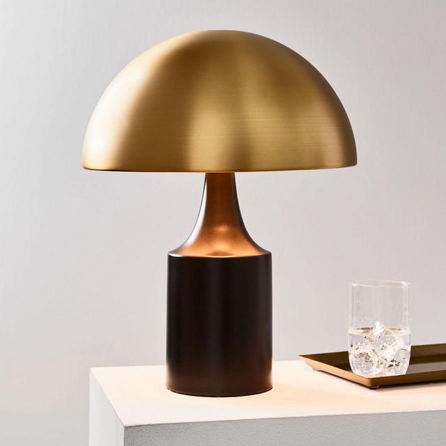 Hudson Table Lamp, Brass & Dark Bronze, Set of 2