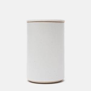 Matte White Lidded Kitchen Vessel - Large