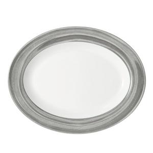 Mikasa Cadence Stone Platter, 14", Gray