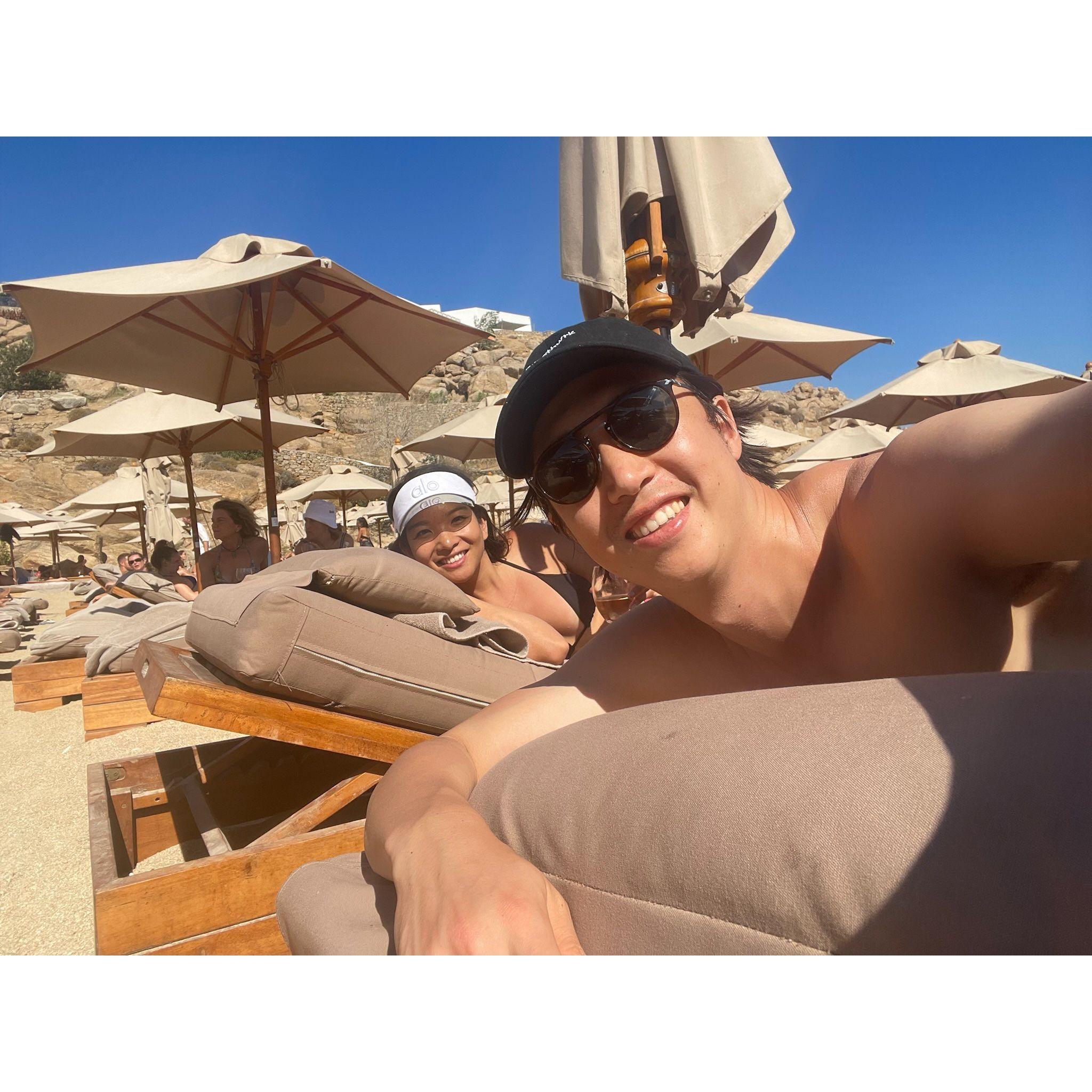 The reason David loves Greece - Beach clubs!