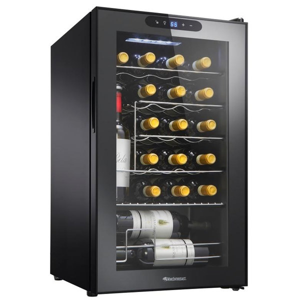 Wine Enthusiast 24-Bottle Compressor Wine Cooler with Upright Bottle Storage