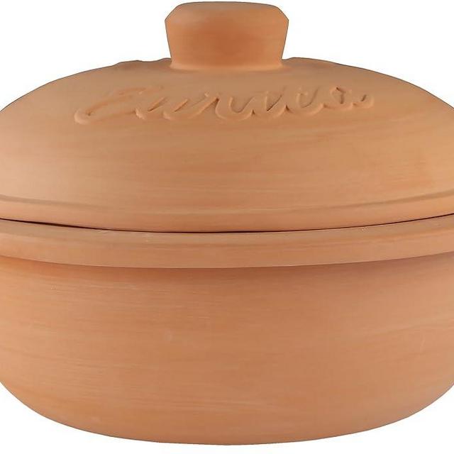 Eurita Clay Roaster, Non-Stick Dutch Oven, Versatile Cooking Vessel With Free Recipe Guide, 4 Quarts