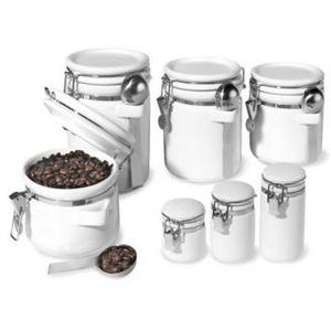 Oggi - Food Storage Containers, 7 Piece Set Ceramic Canisters