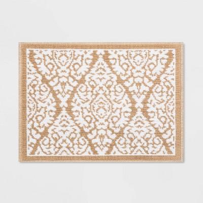 Performance Hand Towel Neutral Tan Ogee - Threshold, by Threshold