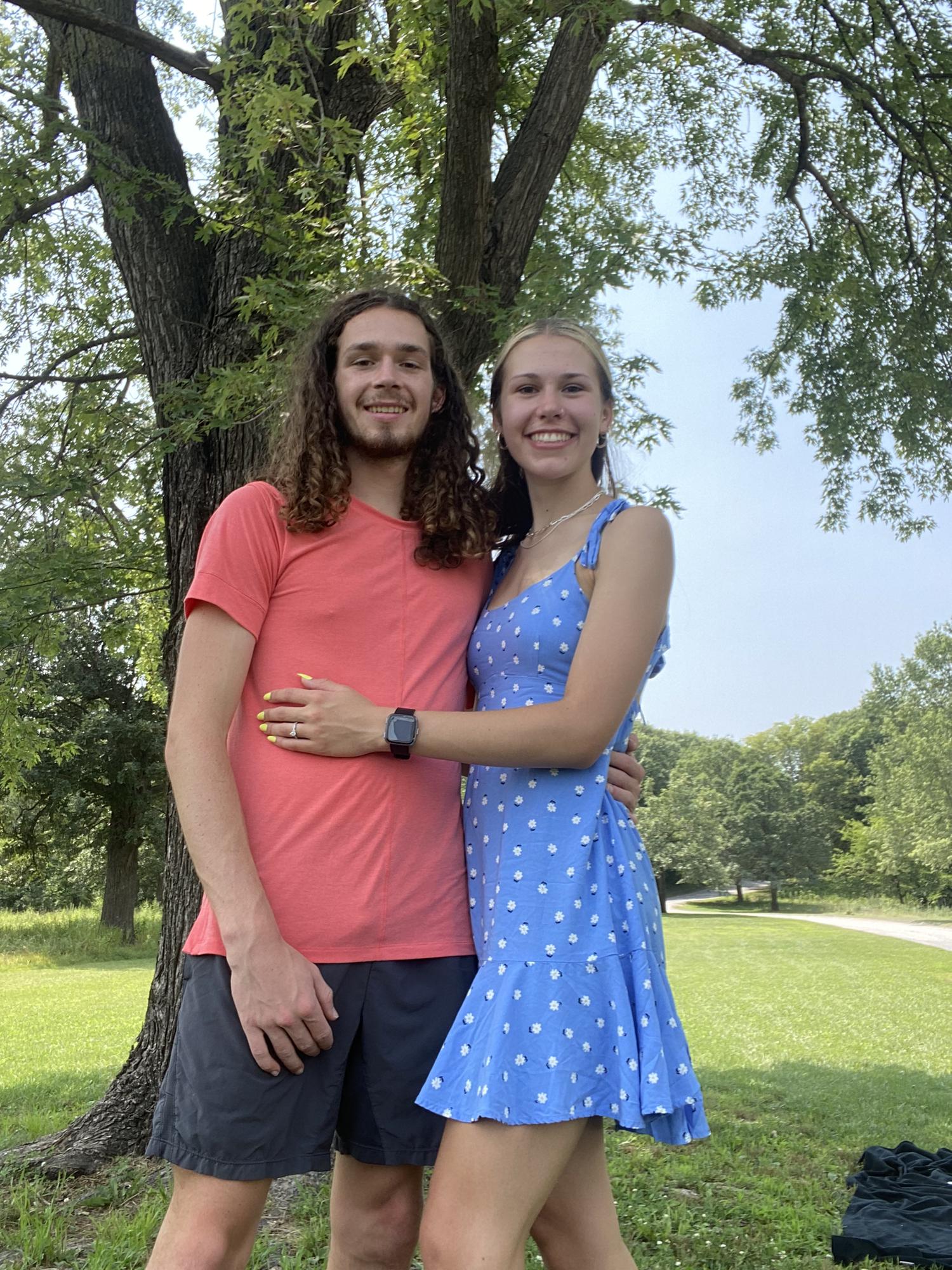 At Jester Park right after we got engaged!