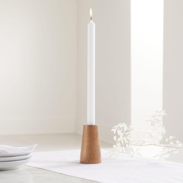 Wood Taper Candle Holder