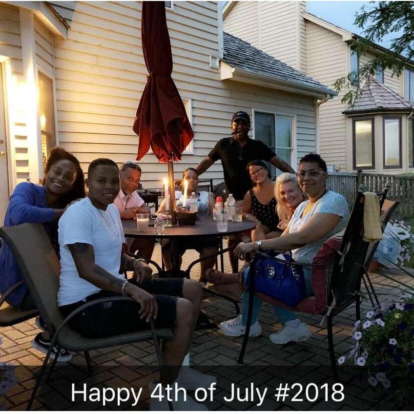 First time our family met on the 4th of July 2018