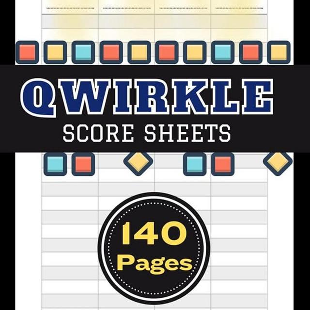 Qwirkle Score Sheets: 140 Score Pages for Qwirkle Game | Qwirkle Score Pads | Compact Size 6 X 9 Inch