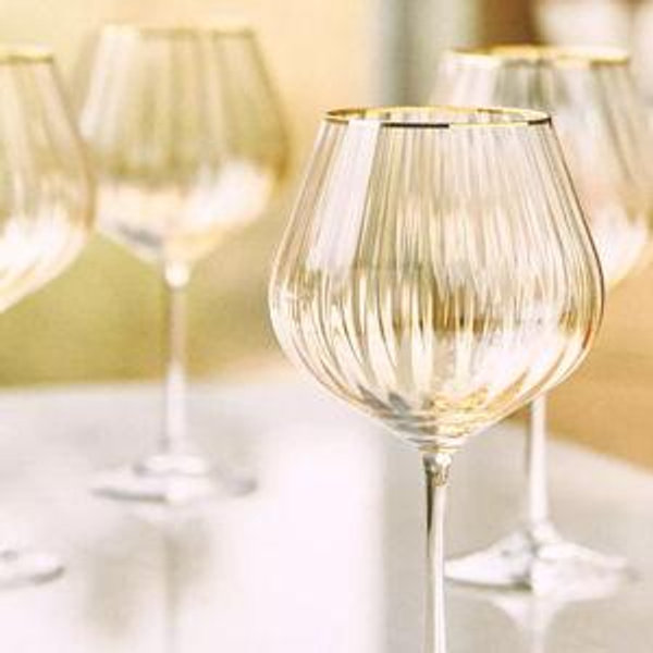 Waterfall Red Wine Glasses, Set of 4