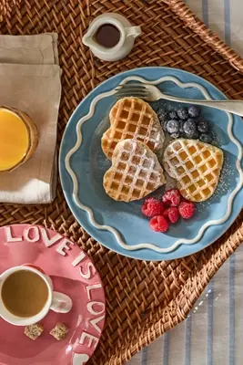 Lucie Portuguese Stoneware Dinner Plates, Set of 4