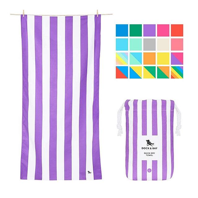 Dock & Bay Lightweight Beach Towel for Travel - Extra Large XL 78x35, Large 63x31 - Swim, Pool, Yoga, Travelling