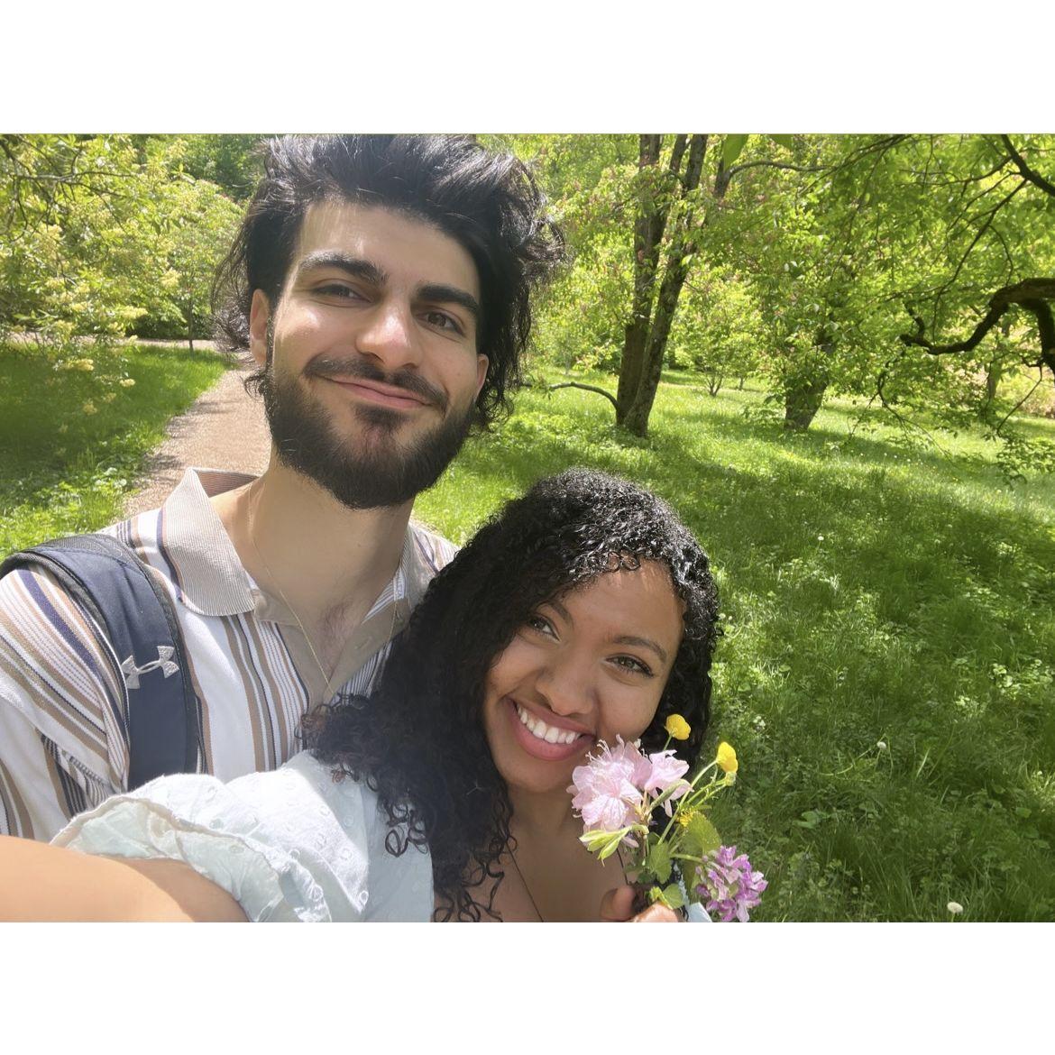 Many of our dates consisted of walking around parks in Boston!