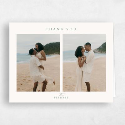 Beige Wedding Thank You - Seraphine Multiphoto