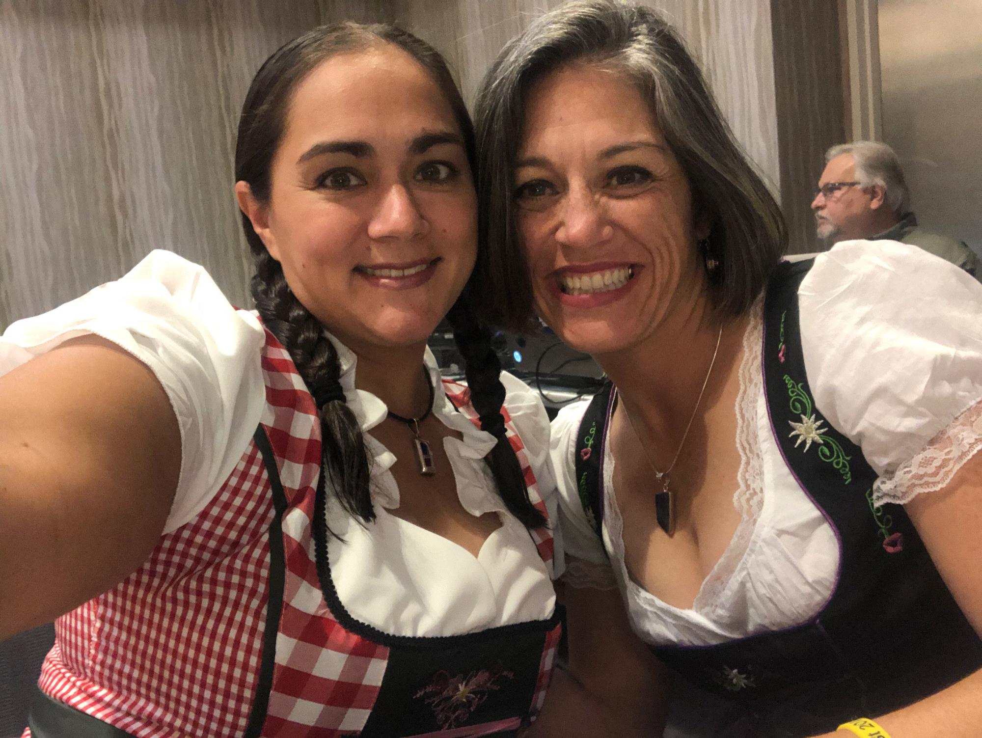 My very first Oktoberfest dress up event - Houston for Inge's homecoming: People said I looked more like Dorothy though??
