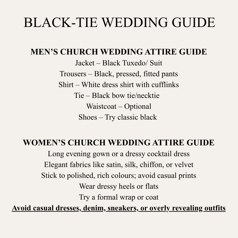 Friday March 27th, 2026: BLACK TIE EXAMPLES