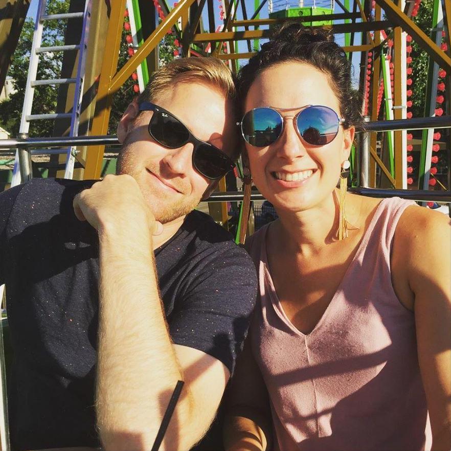 On the ferris wheel at Betty Danger's.