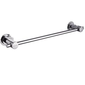BOPai 24 inch Vacuum Suction Cup Towel Bar,Removeable Shower Mat Rod Shower Door Adhesive Towel Bar Suction Towel Rack,Premium Chrome