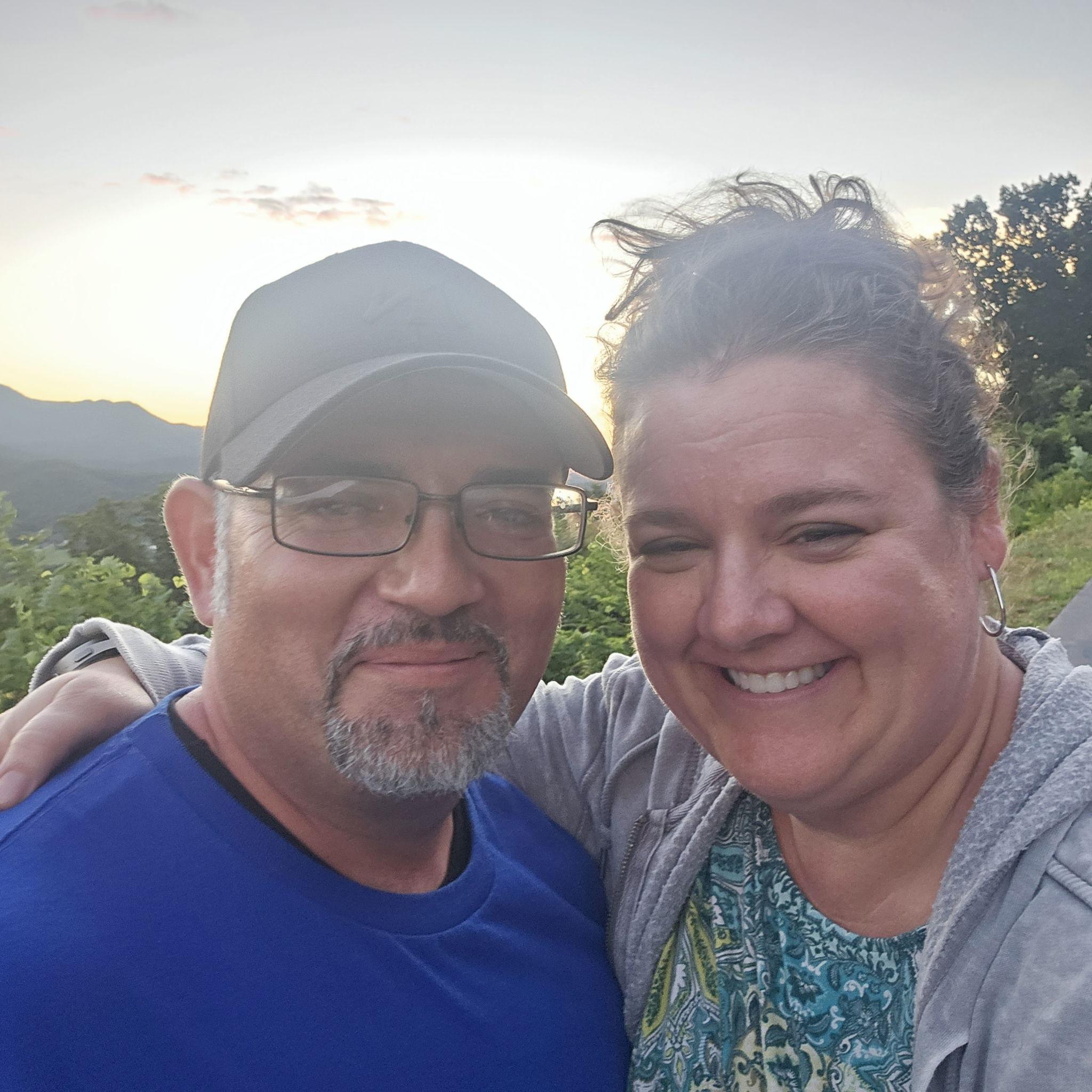 August 11 - It's official...our first photo as a couple!