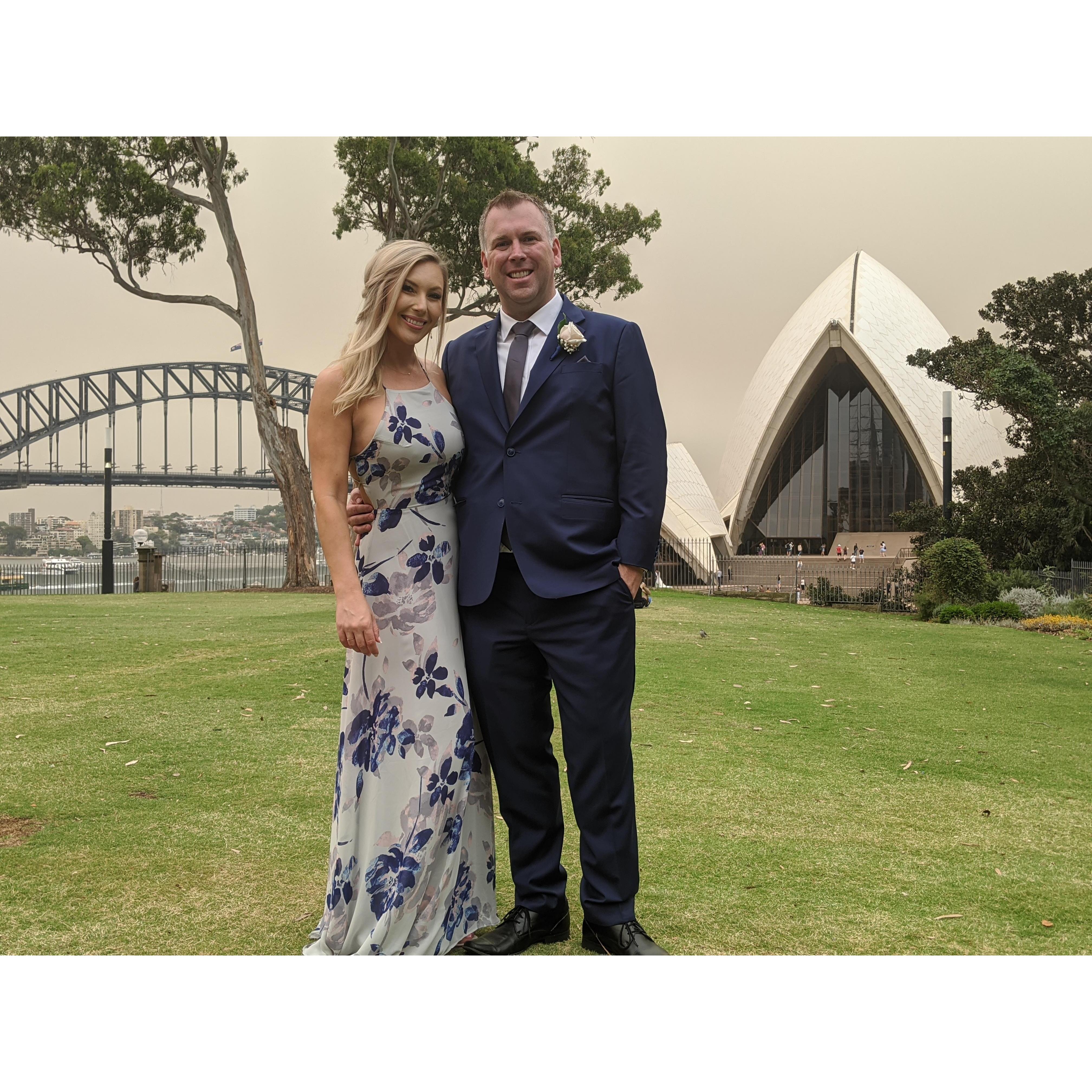 Sydney, Australia for Grace and Alexander's wedding.