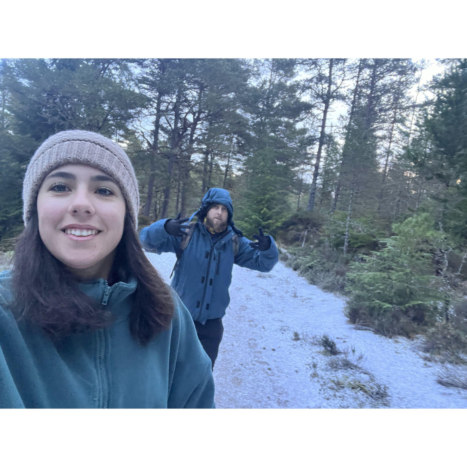 Our hike up to "The Spot"