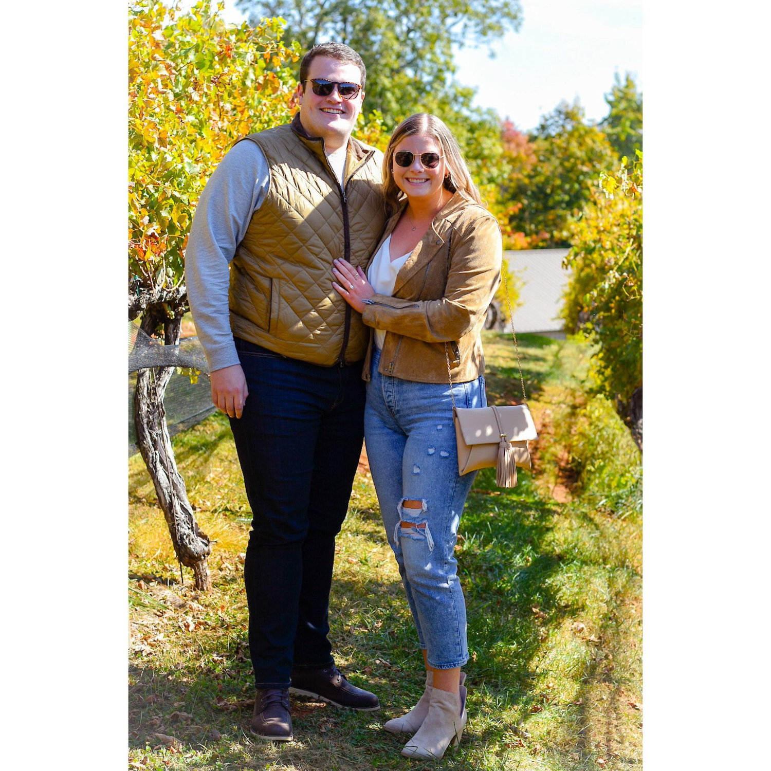Right after he popped the question!