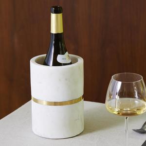 Marble & Brass Single-Bottle Wine Cooler