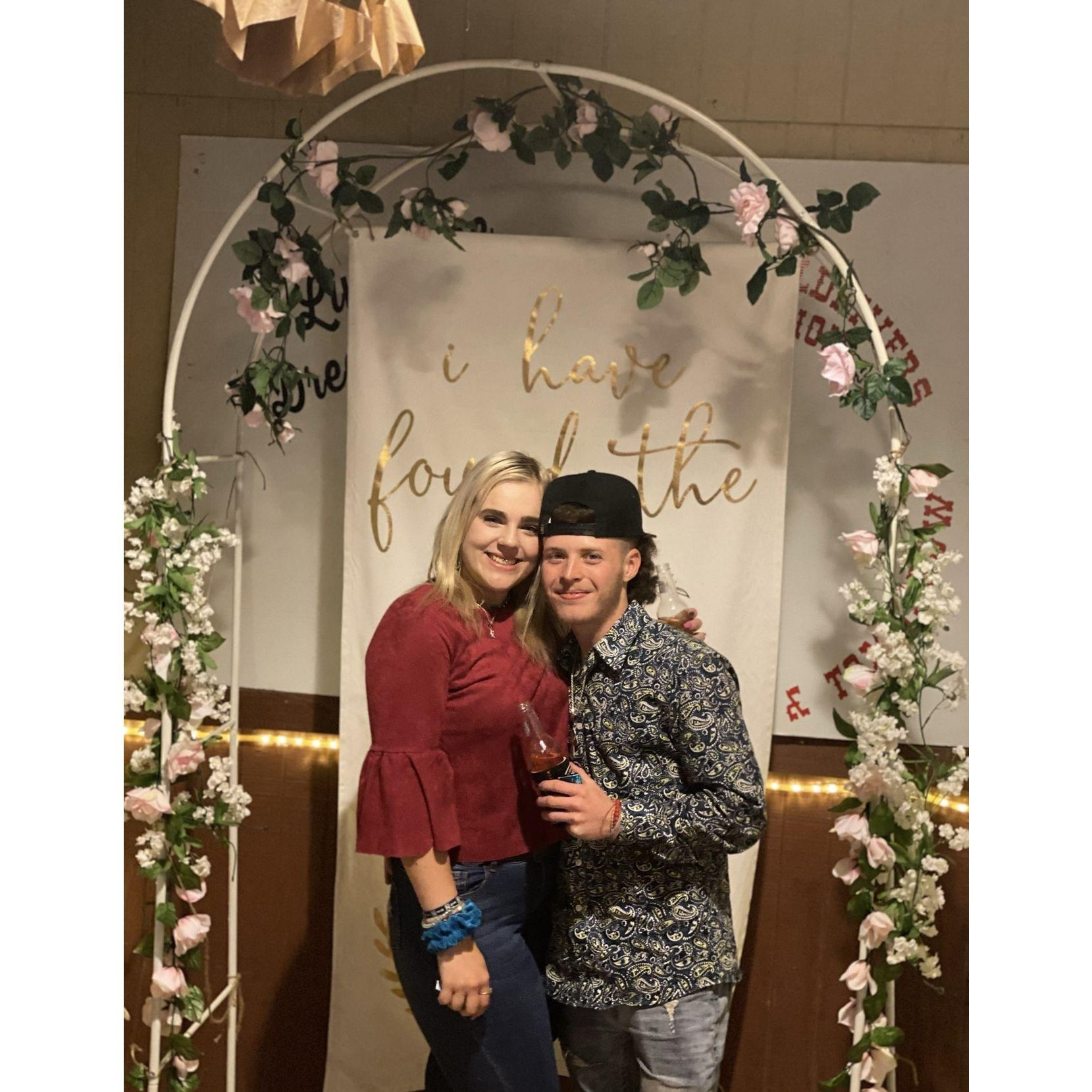 Our first wedding together