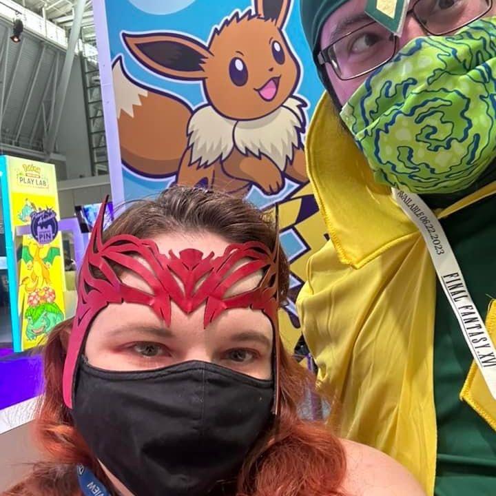 Dressed up as Wanda & Vision at PAX East '23