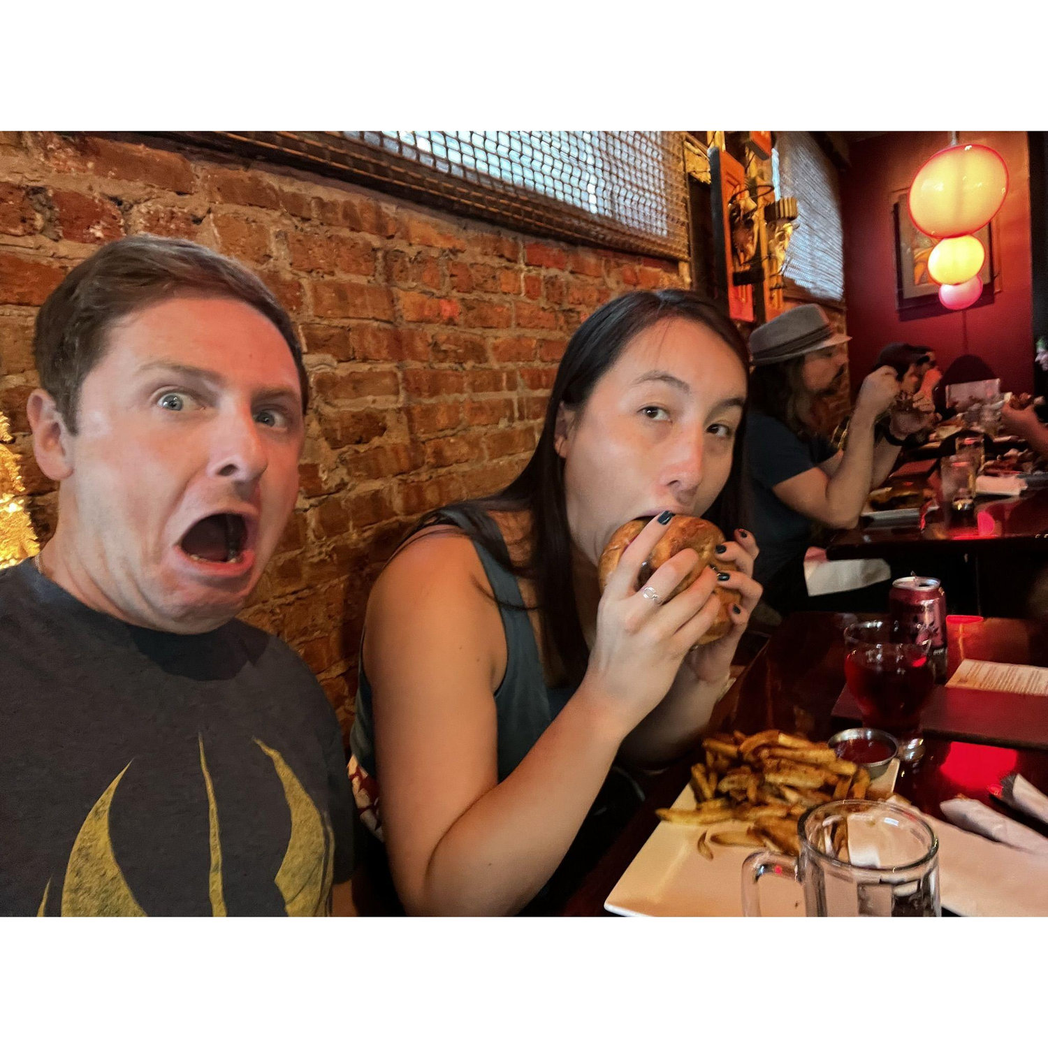 When in Chicago, one must eat weird enough to cause others to look at us. This is a common occurrence.