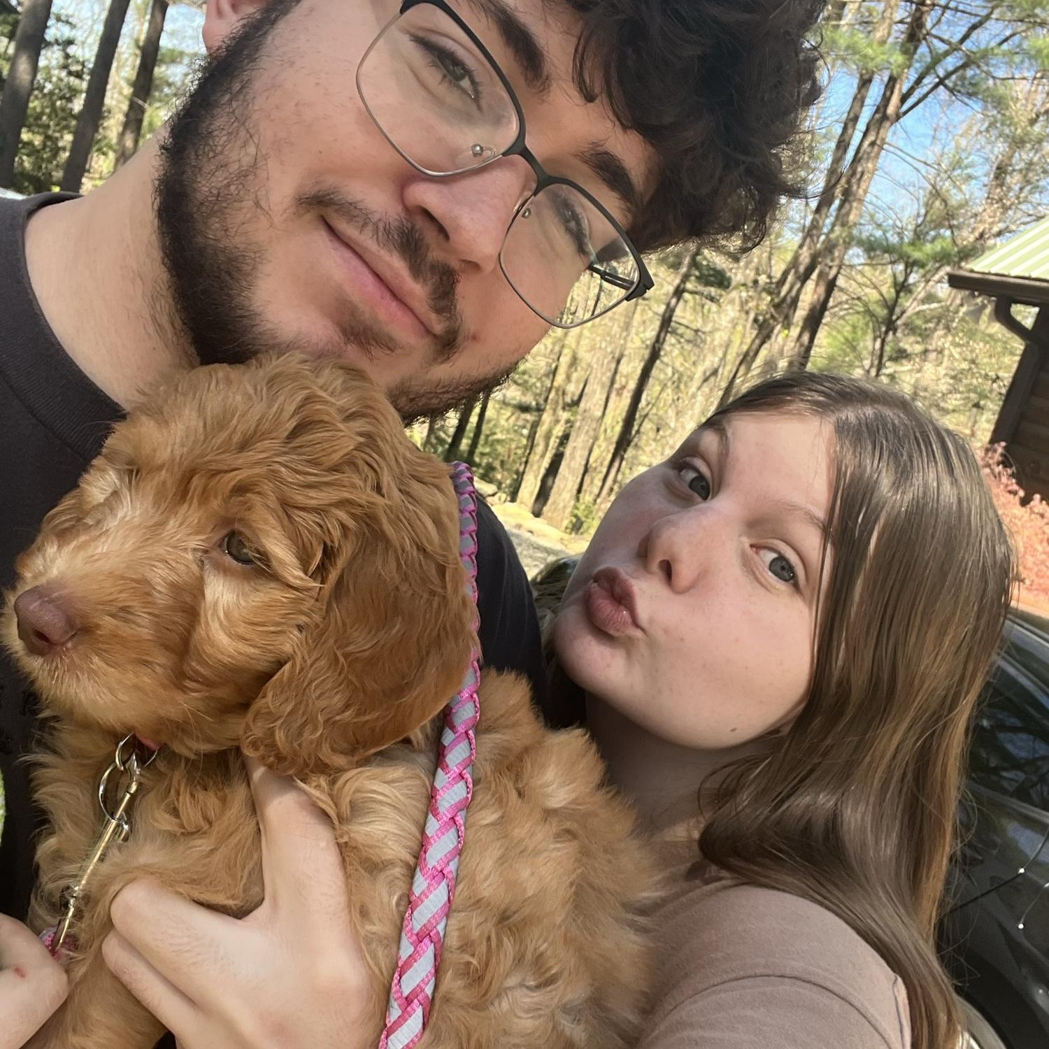 Our first family picture with baby Maggie!