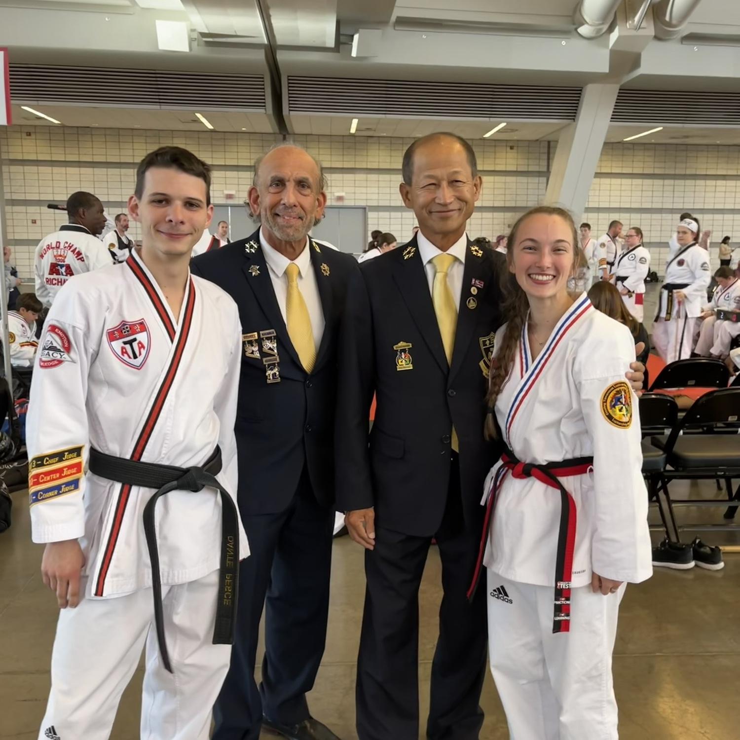 Dante’s first Fall Nationals
(seen with Grand Master Caruso and presiding Grand Master MK Lee)