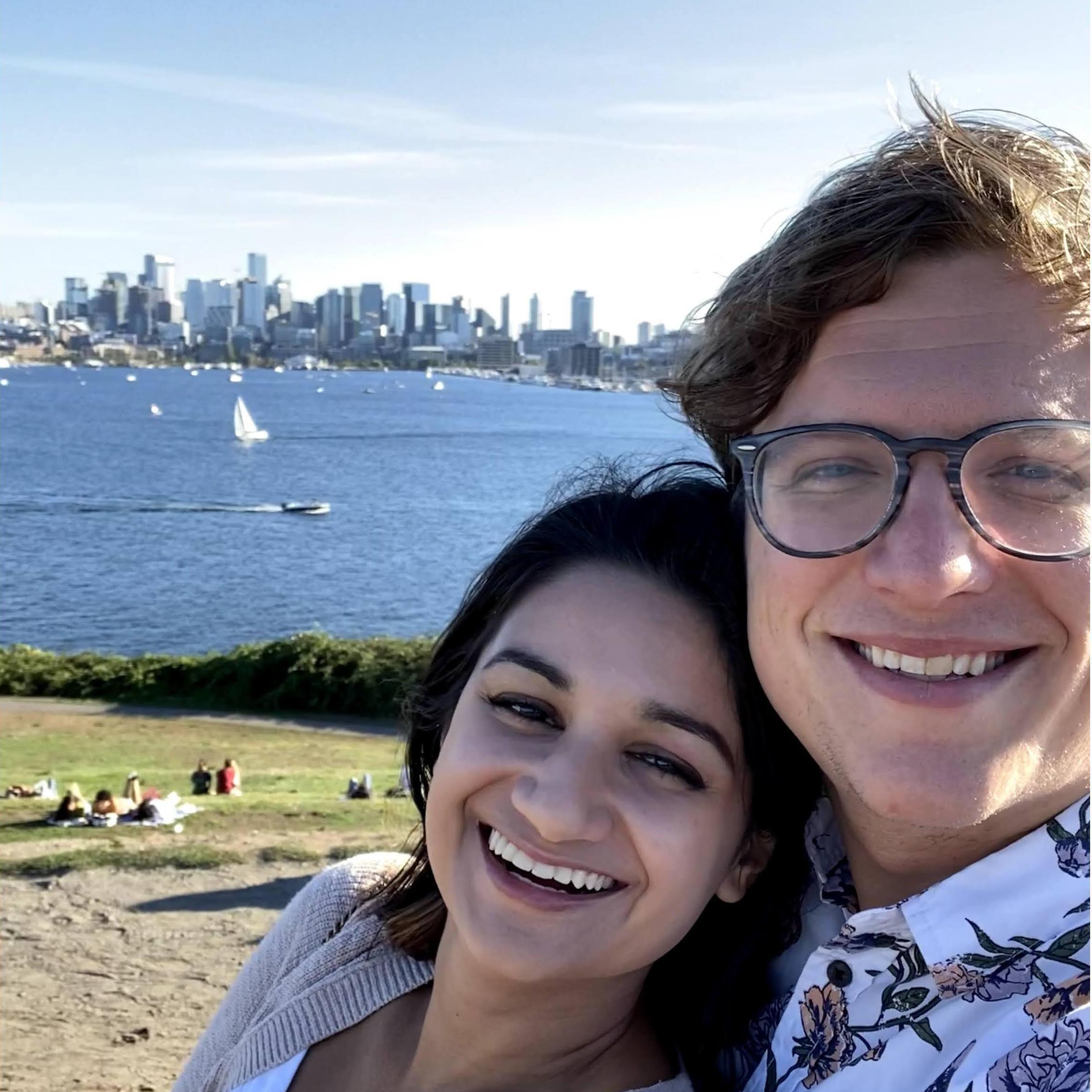 Jeff joining Anya for her last day in Seattle before they moved to Miami together