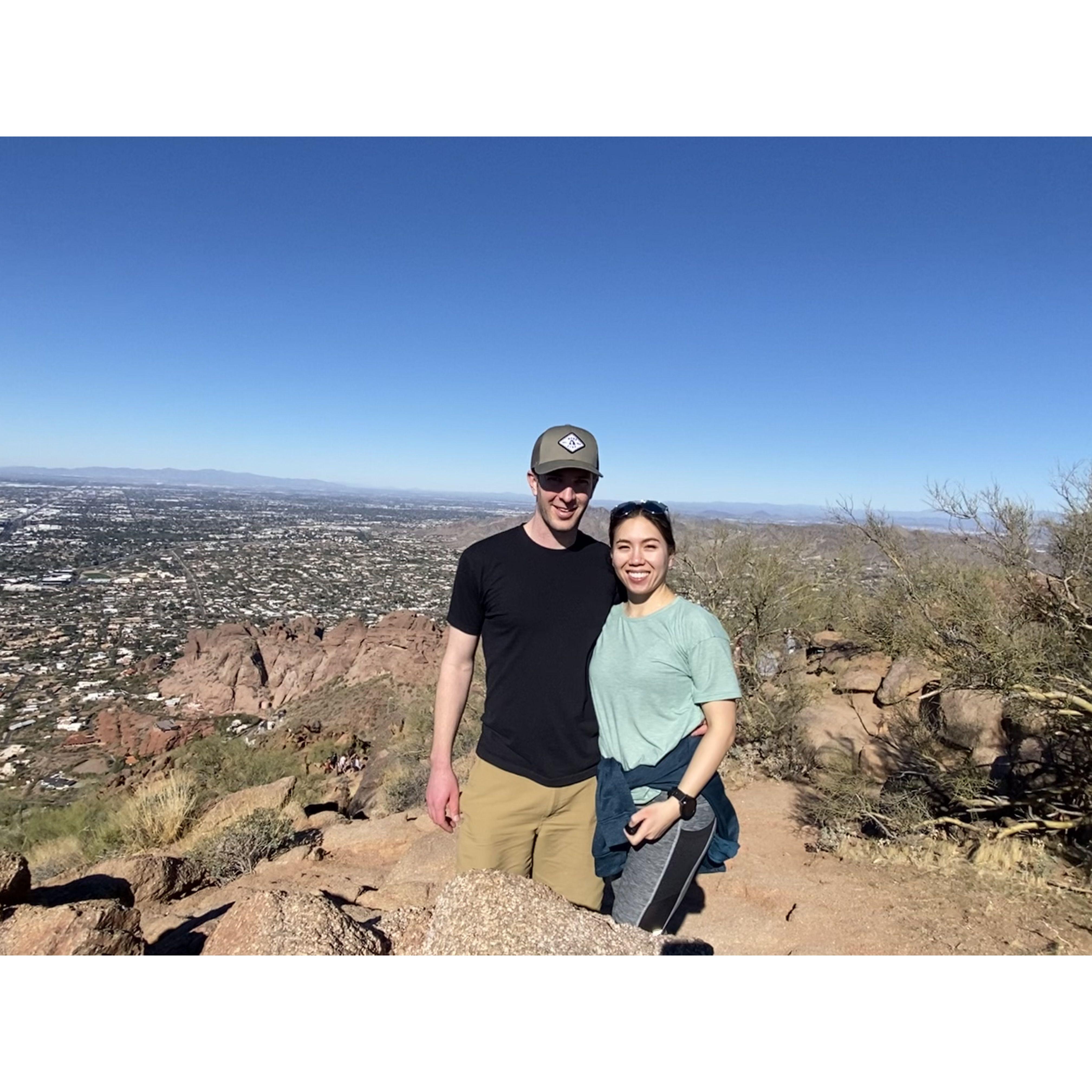 Chris visiting Lisa in Arizona