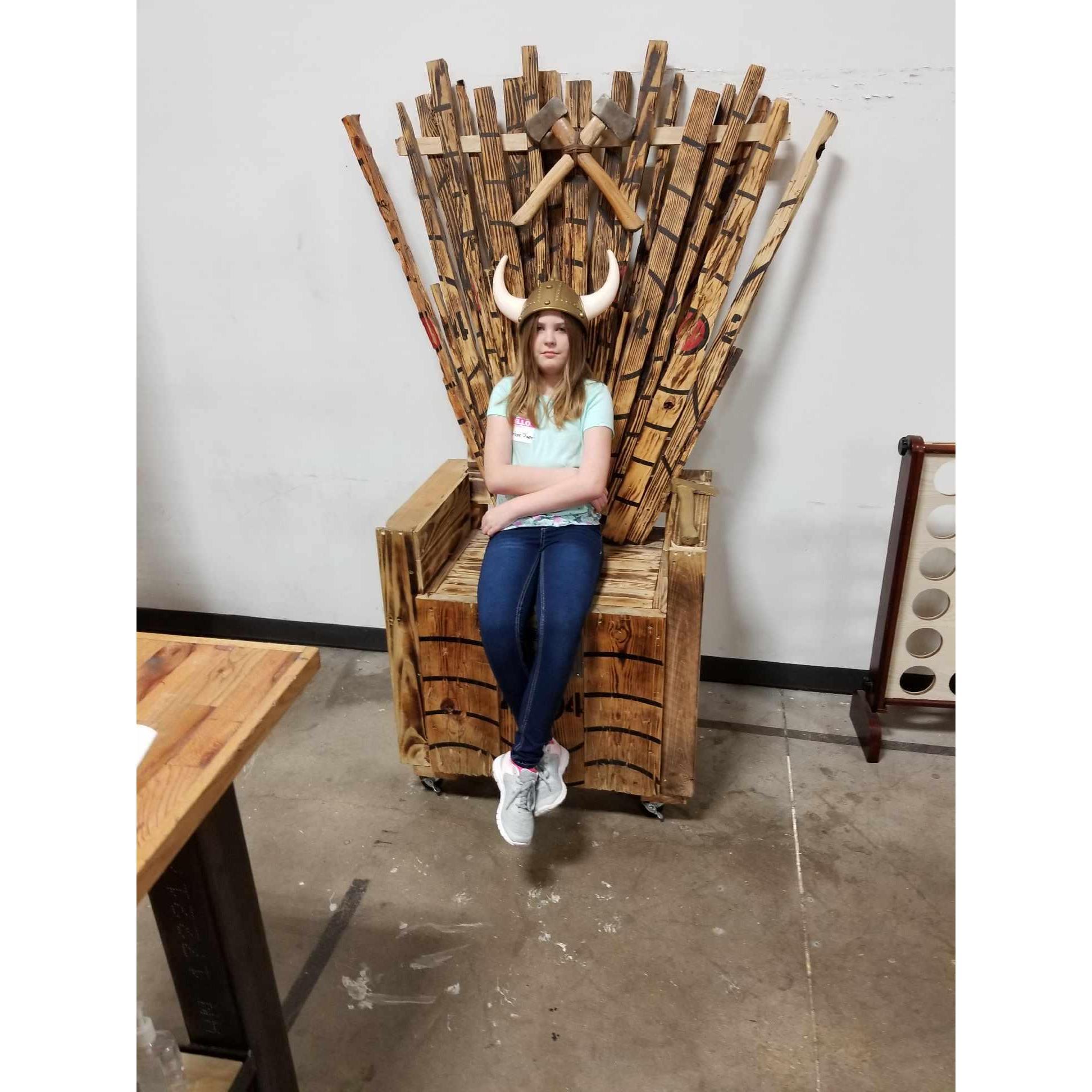 Axe Throwing for Addi's Birthday!