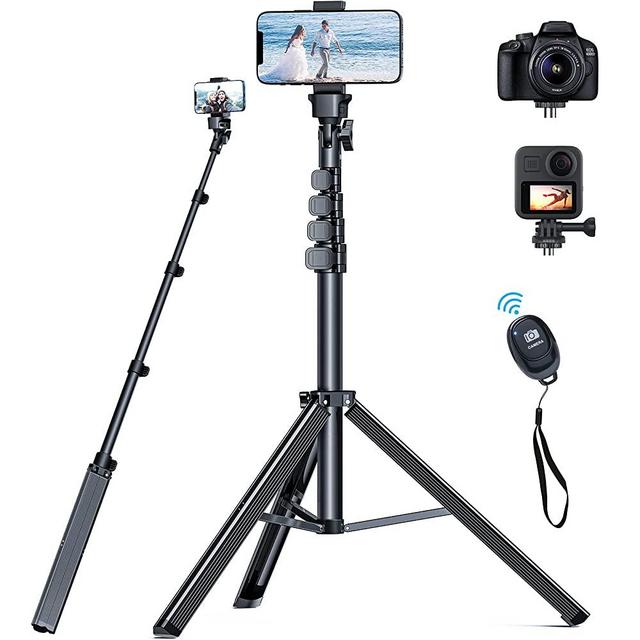 [Newest] Phone Tripod - 66" [Stable & Portable] iPhone Tripod Stand with Remote, NEXBOOM Travel Tripod for iPhone Compatible with iPhone 13 Pro Max / 13 Pro / 12 Pro Max/Samsung S21/ Camera/GoPro
