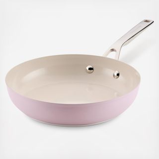 Color-Finished Stainless Steel 3-Ply Base Ceramic Nonstick Frying Pan