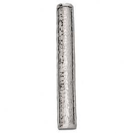 Hammered Silver Mezuzah Case- Large