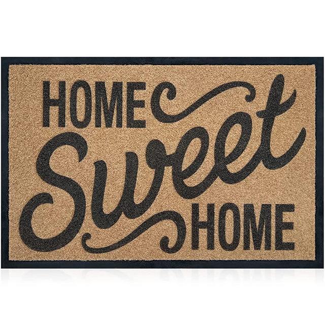 MWAZZLL Large Door Mat 36"x24" Outdoor Welcome Mat Non Slip Low Profile Home Sweet Home Doormat Ultra Absorb Mud Easy Clean Entrance Mats for Front Door,Indoor,Patio,Porch,High Traffic Areas