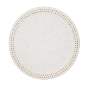 Pearls Placemats Antique White/Gold Set of 4