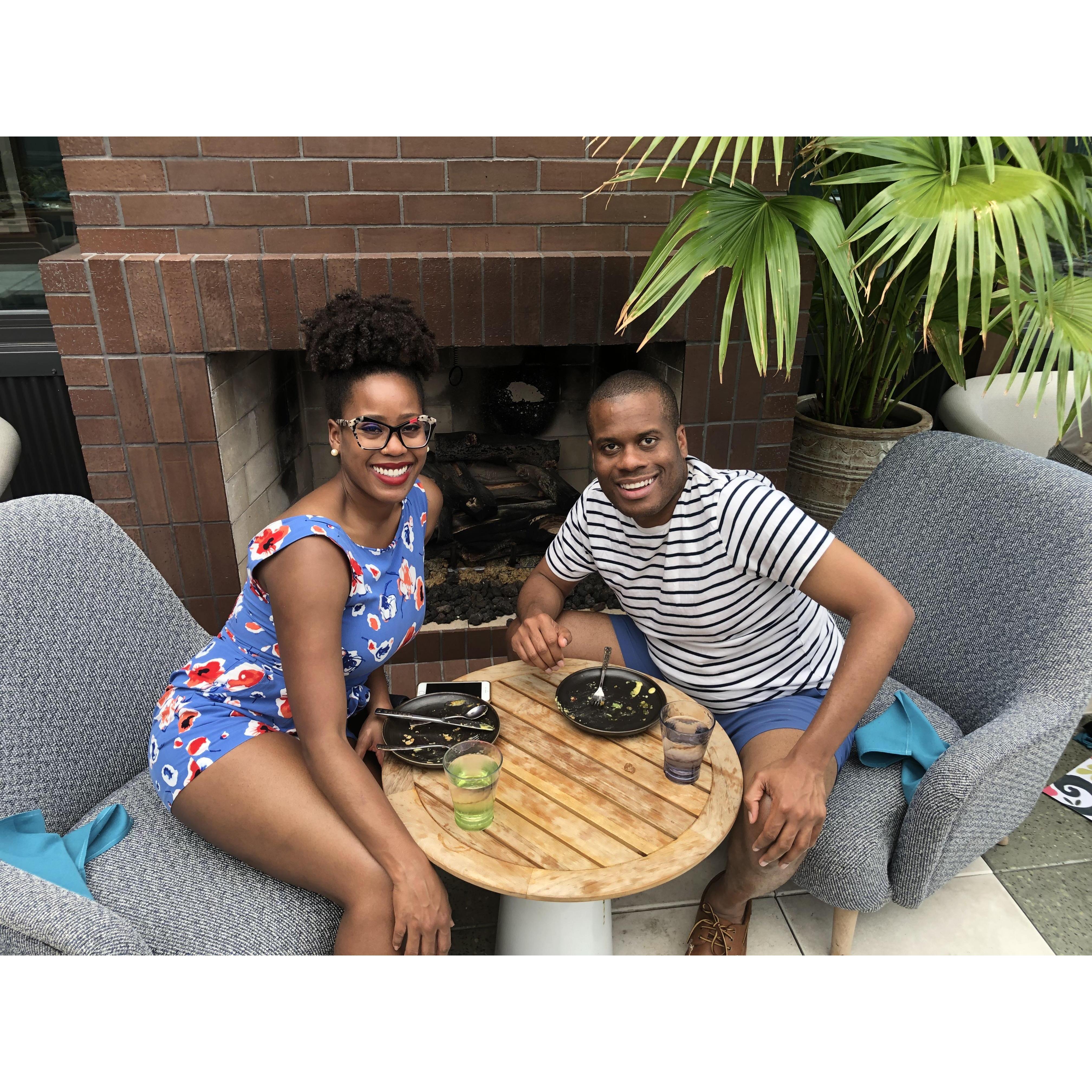 Out at Cabra (restaurant in Chicago) for the 4th of July