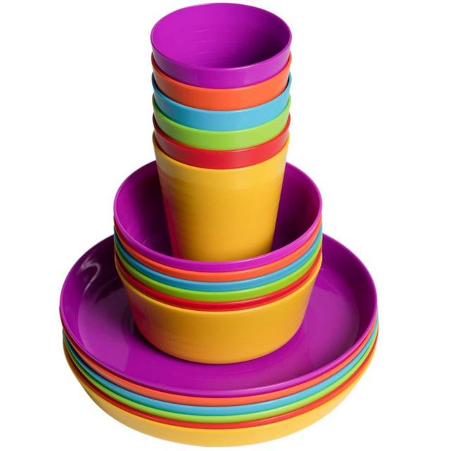 Klickpick Home Kids colorful dinnerware set- 6 colors (18 PCS SET)