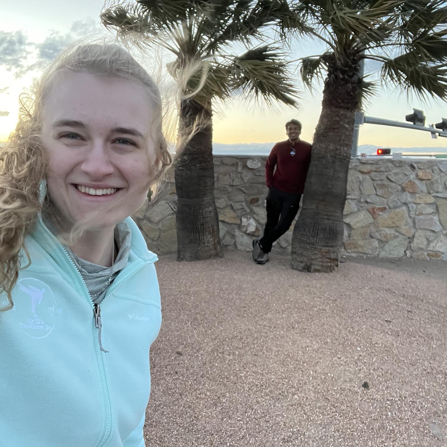 Made it to the beautiful hotel in a very windy Las Cruces New Mexico!
