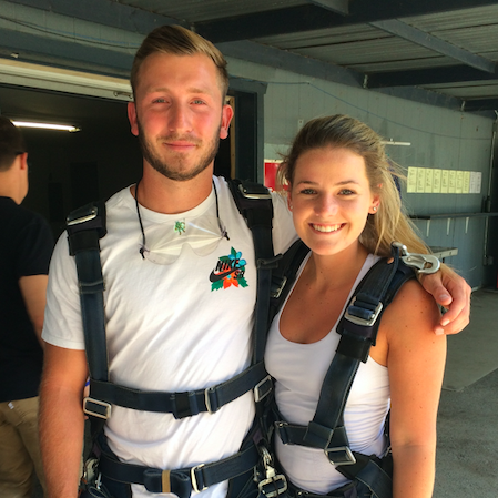 2016 // Skydiving; one of the best birthday presents and experiences EVER! Fun fact: I was the only girl & Bradley got everyone to sing "It's the Final Countdown" to me because he knew I was nervous!