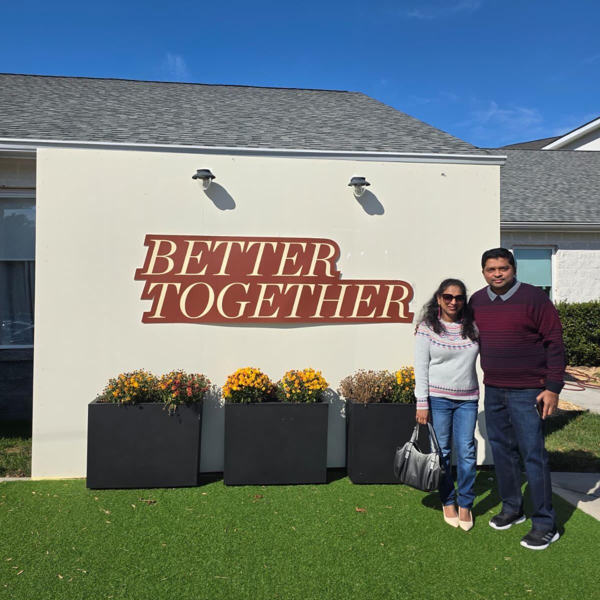 First church service together