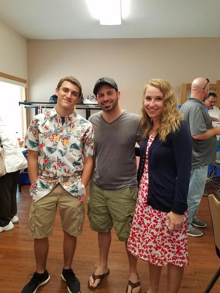Kaylah and A.P. at Tyler’s graduation party being forced by Colleen to take a picture with him.
