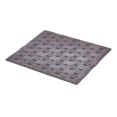iDesign Hex Regular Sink Mat in Graphite