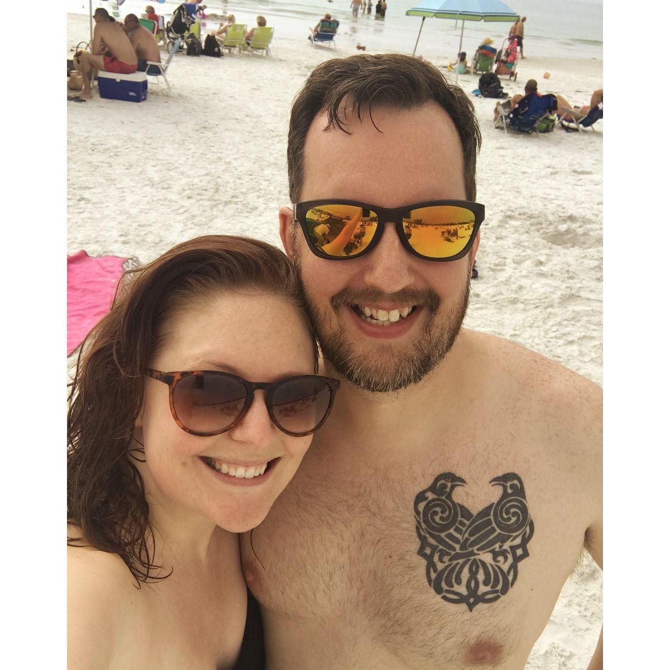 On the beach in Florida!