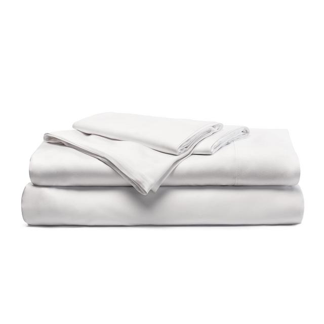 Cariloha Resort Bamboo 4-Piece Bed Sheet Set - Cooling, Odor-Resistant, Eco-Friendly, Hypoallergenic, Soft and Durable - Flat and Fitted Sheets and Two Pillowcases - King - White