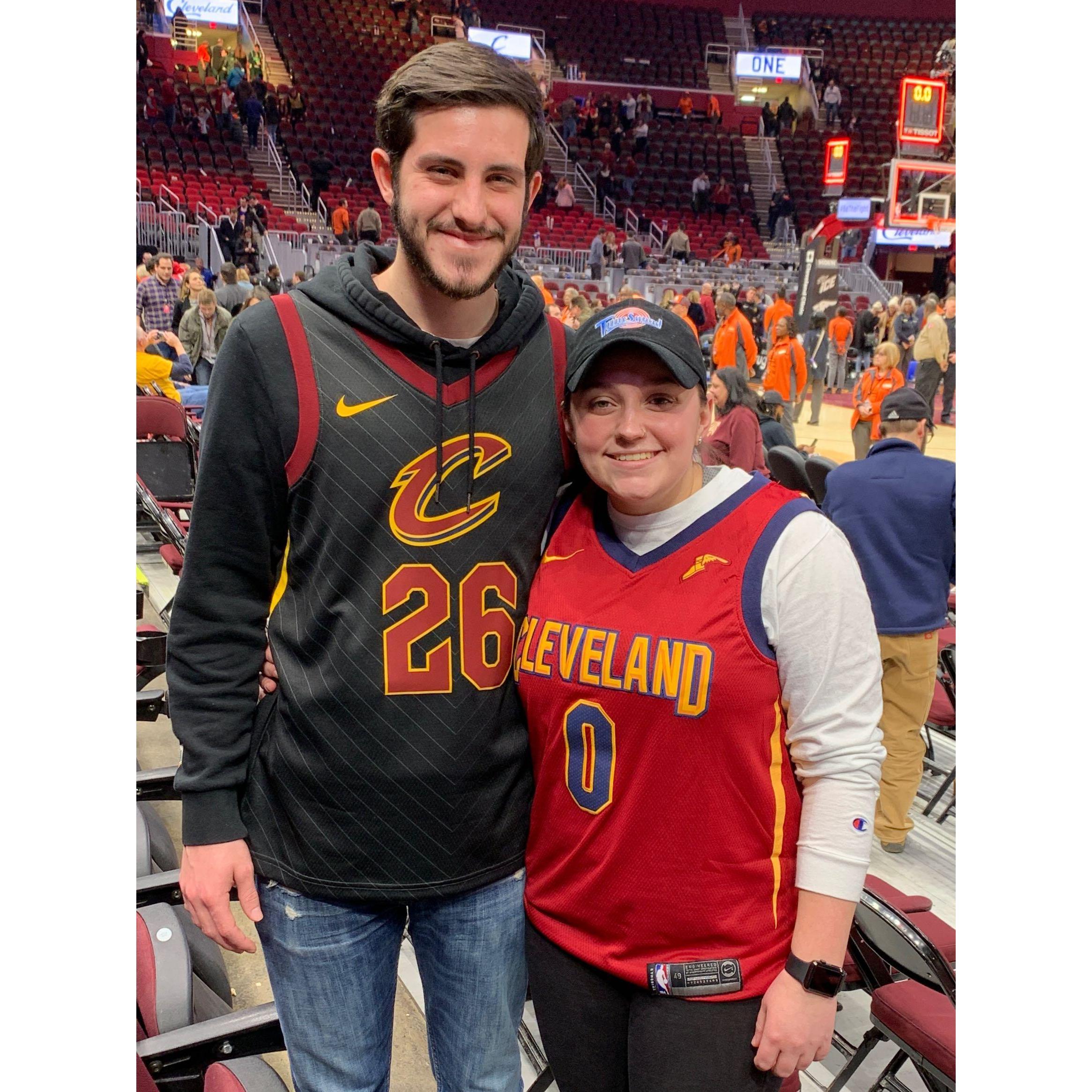 Cavs game with Ashley and Haley in 2019!
